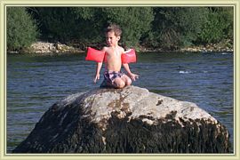 traversee de la riviere kwai sur un mamouth
