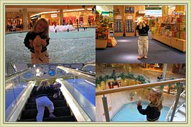 au centre commercial avec papa