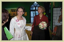 juste apres le lancer du bouquet