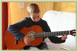 debutant en guitare