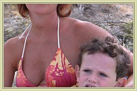calin en bord de lac