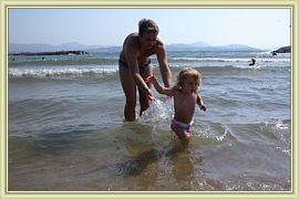 in the sea