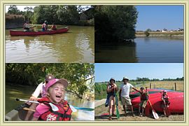 canoe dans le sel