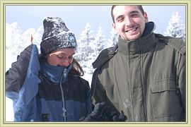 amoureux in the snow