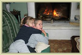 calin au coin du feu