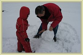 elaboration du bonhomme de neige