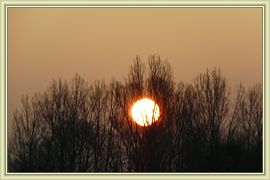 lever de soleil vers Grenoble