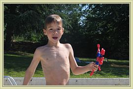 le bain de spiderman